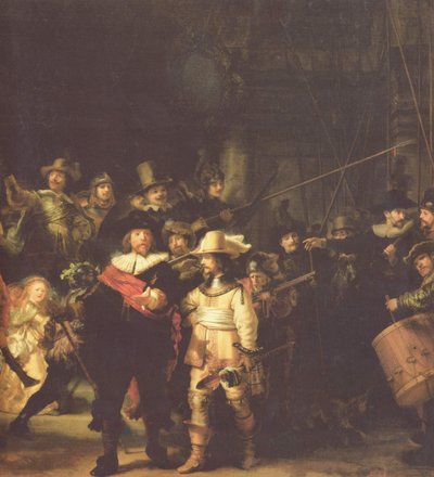 The Company of Frans Banning Cocq and Willem van Ruytenburch by Rembrandt van Rijn